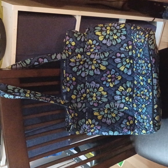 Vera Bradley Handbags - Vera Bradley Glenna tote large shoulder bag indigo pop blue